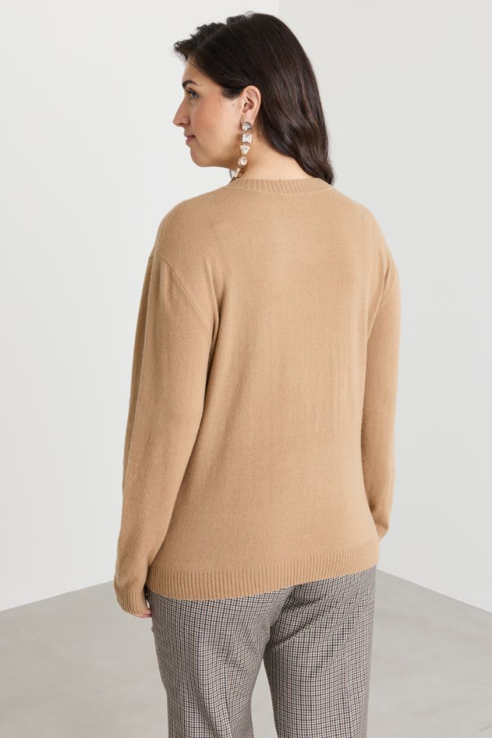 Maglia con manica a spalla scesa - CAMMELLO - Intrend - 4