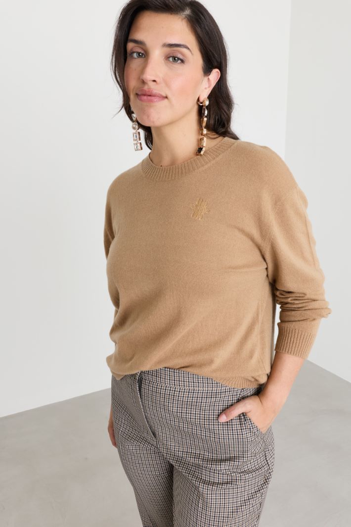 Maglia con manica a spalla scesa - CAMMELLO - Intrend - 2