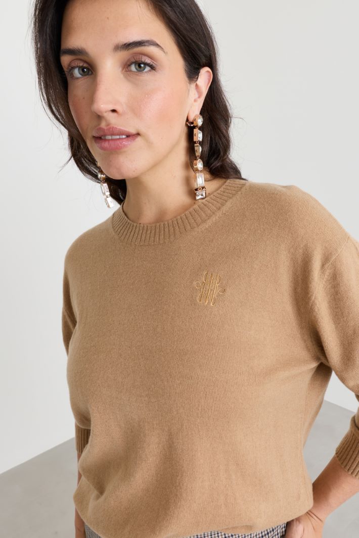 Maglia con manica a spalla scesa - CAMMELLO - Intrend - 3
