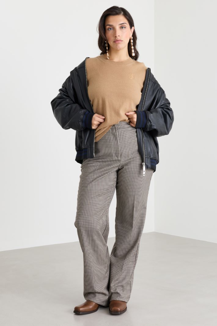 Maglia con manica a spalla scesa - CAMMELLO - Intrend