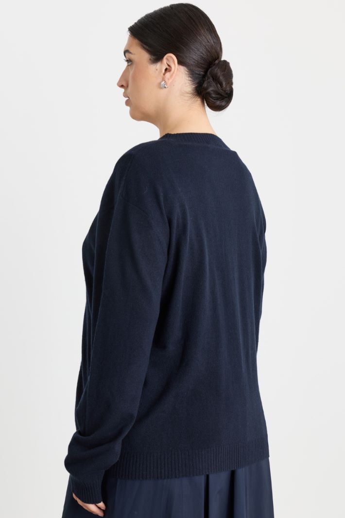 Maglia con manica a spalla scesa - BLU - Intrend - 4