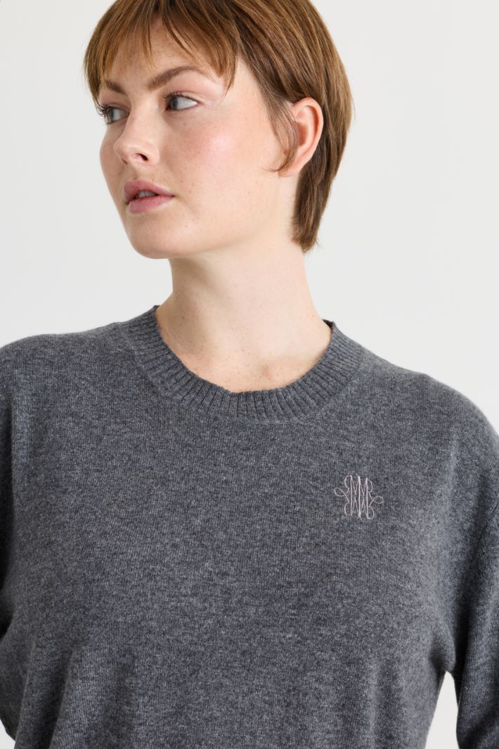 Dropped-shoulder jumper - GREY - Intrend - 3