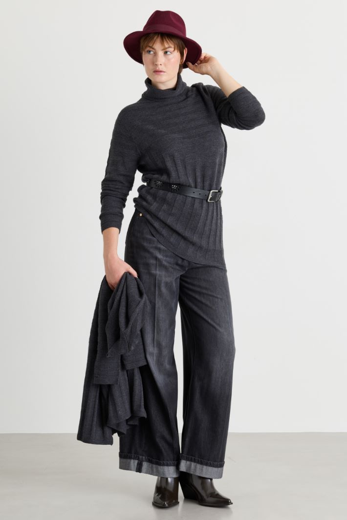 Maglia a punto links - GRIGIO - Intrend