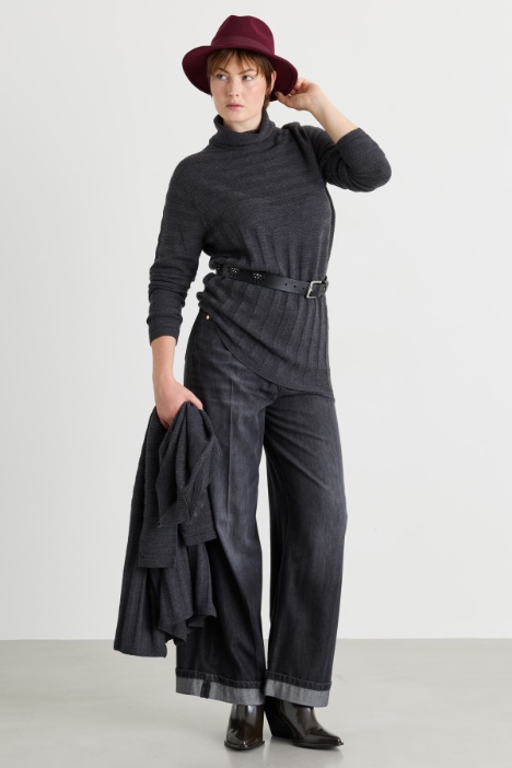 Pullover in Linksstrick - Intrend