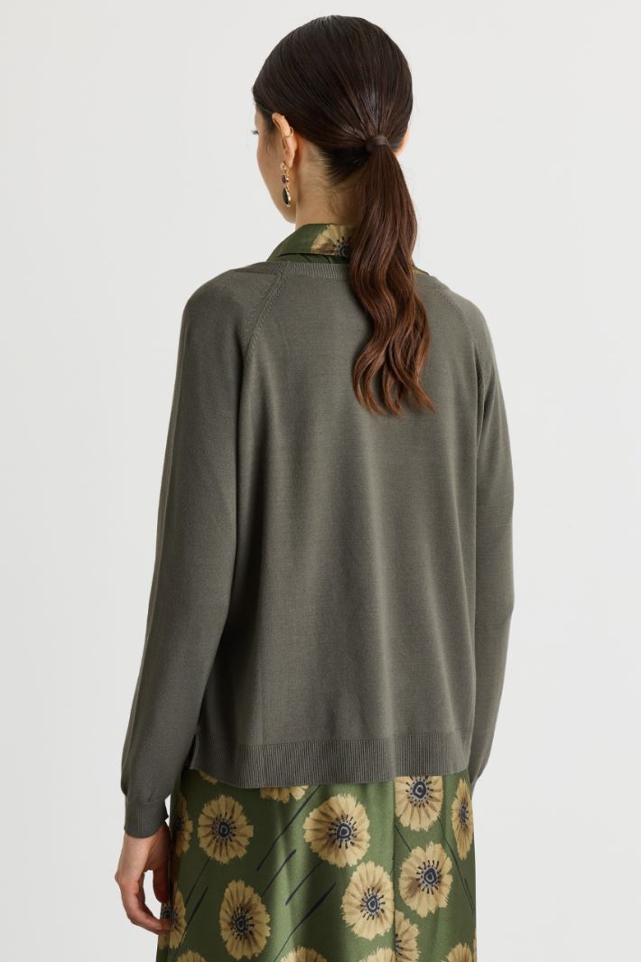Relaxed-cut jumper - GREEN - Intrend - 4