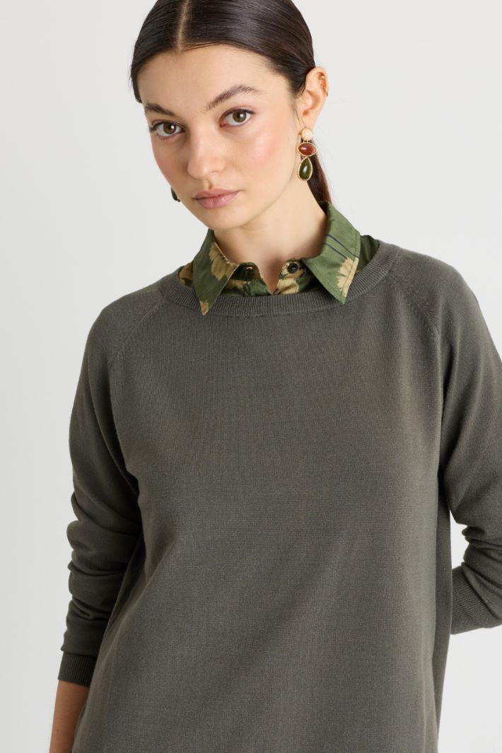 Relaxed-cut jumper - GREEN - Intrend - 3