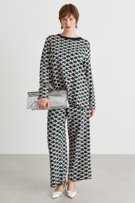 Jacquard-Strickpullover - Intrend