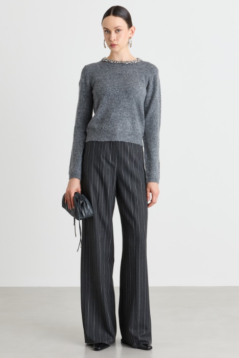 Pullover mit Strass - Intrend
