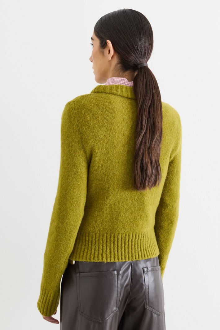 Pull ajusté à col roulé - VERT - Intrend - 3