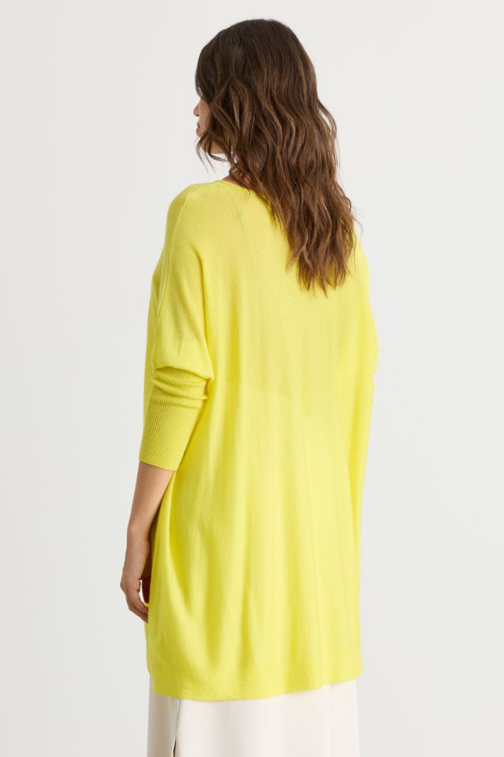 Poncho jumper - YELLOW - Intrend - 4