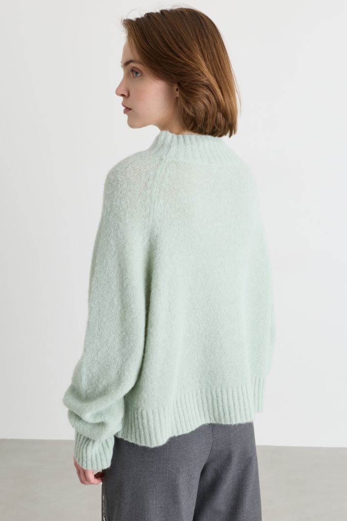 Maglia in filato soffice - VERDE - Intrend - 4