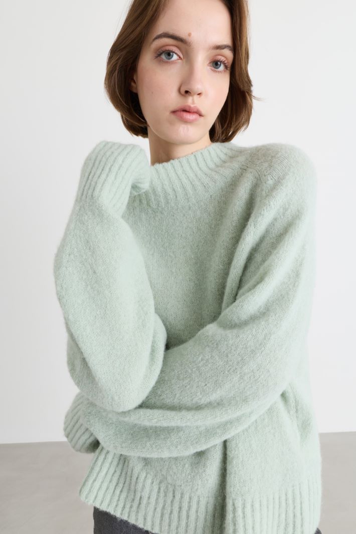 Maglia in filato soffice - VERDE - Intrend - 3