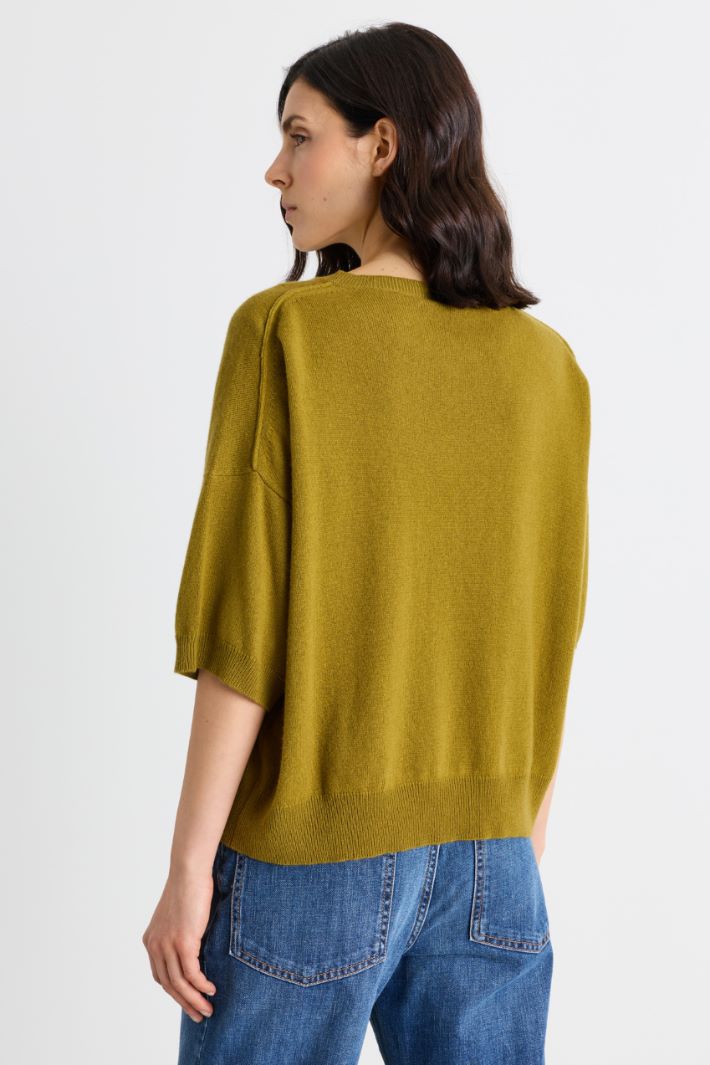Pull à manches courtes - VERT - Intrend - 4