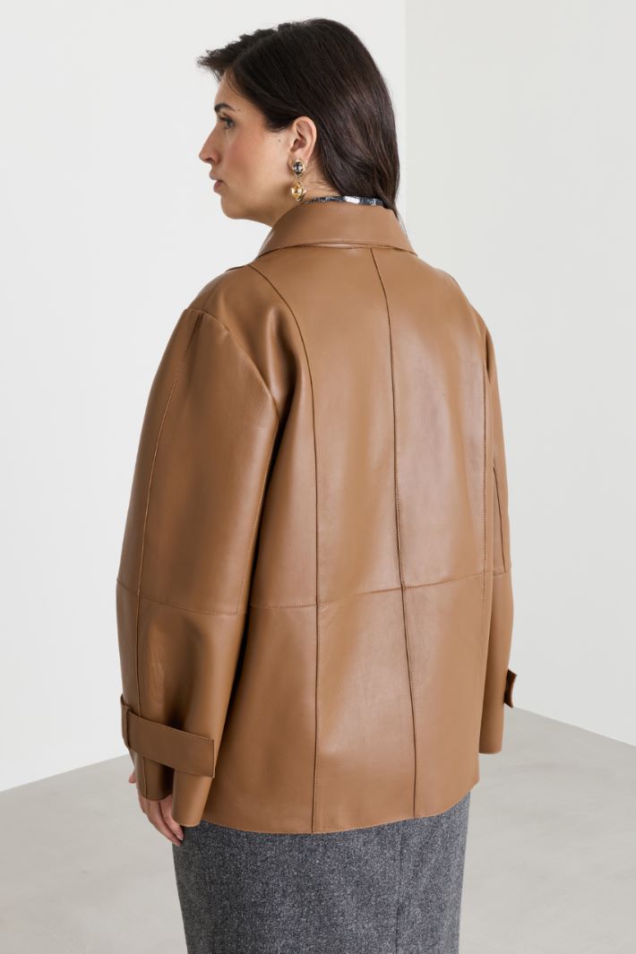 Overlap jacket - BROWN - Intrend - 4