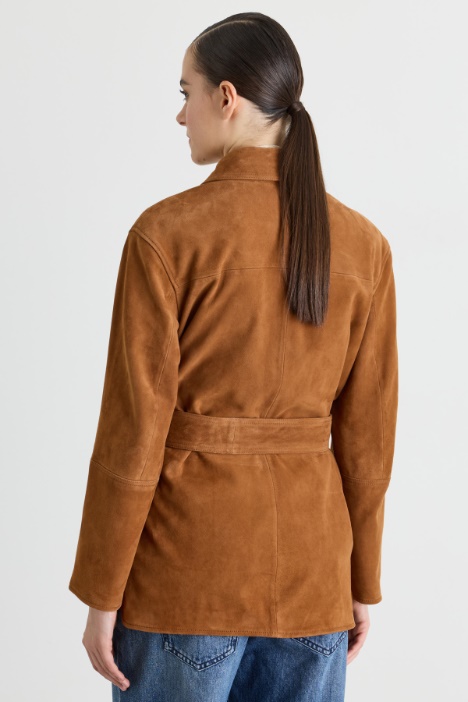 Giacca camicia con cintura