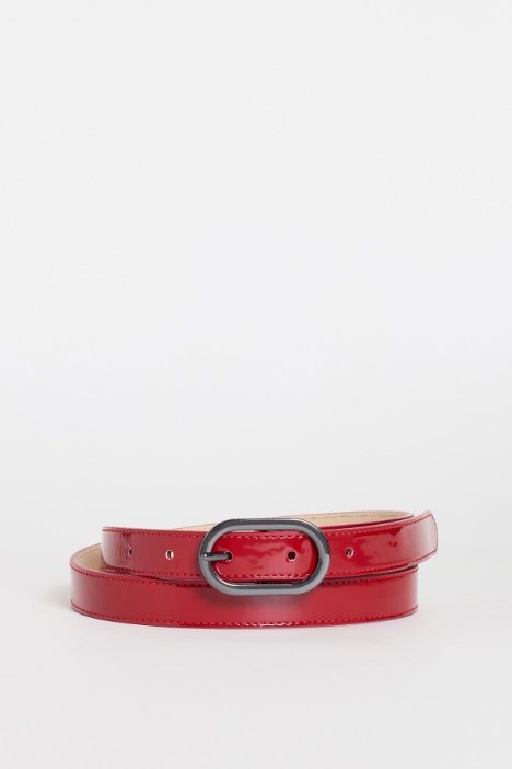 Patent leather belt - Intrend