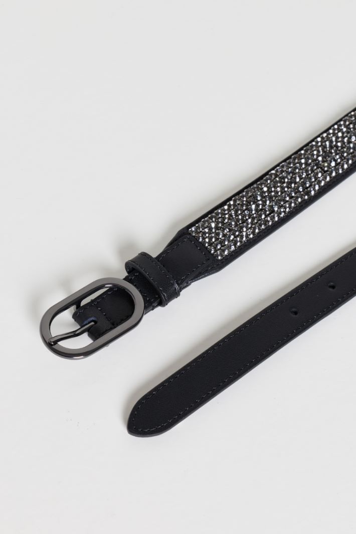 Rhinestone belt - BLACK - Intrend - 2