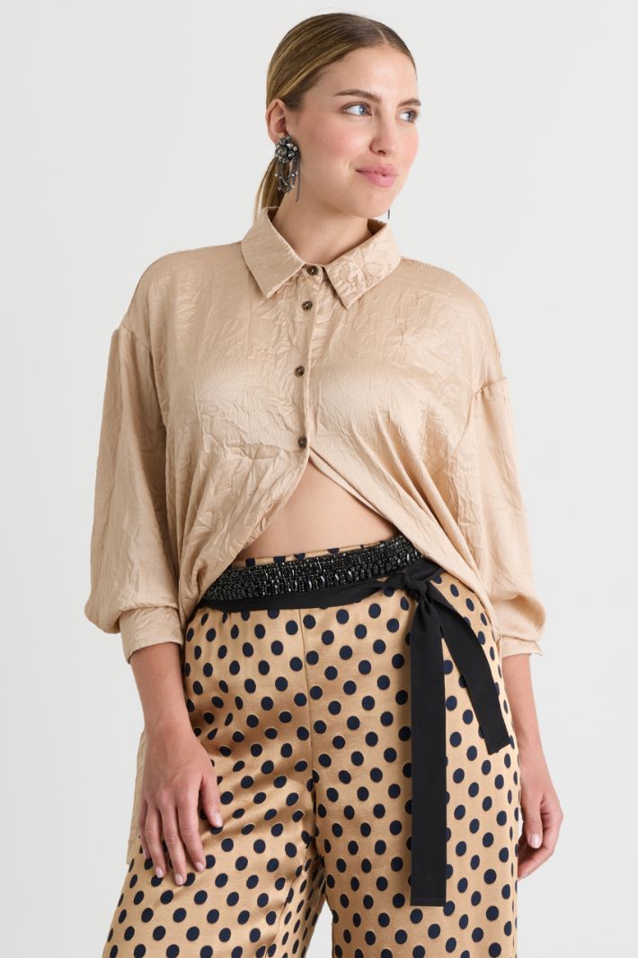 Jewelled grosgrain belt - BLACK - Intrend - 3