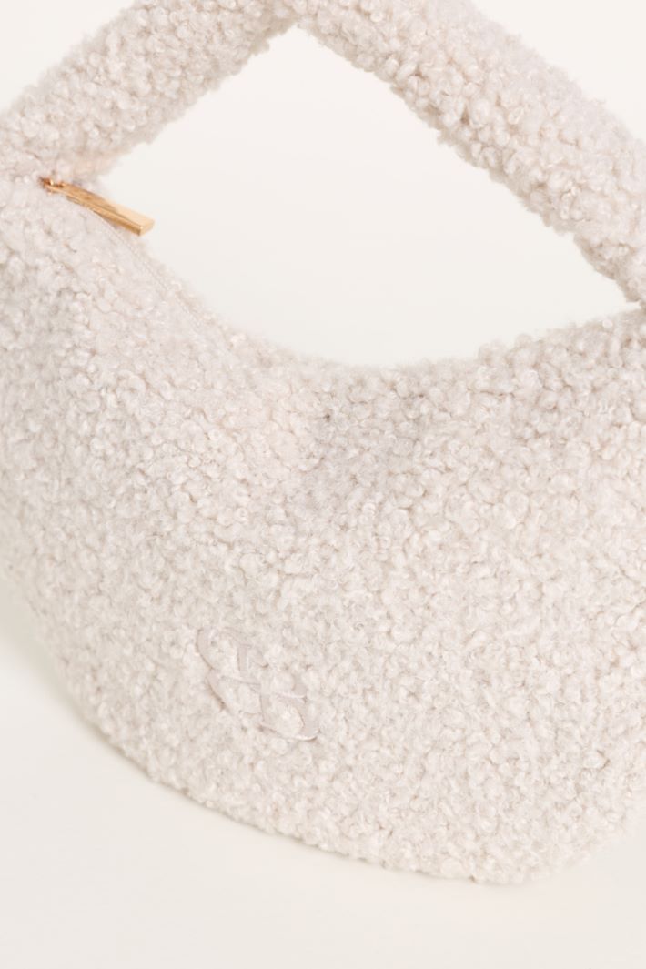Bouclé Bag - WHITE - Intrend - 4