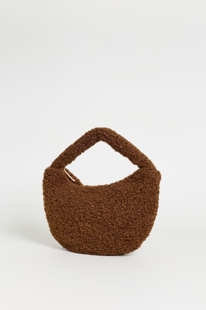 Bouclé Bag - BROWN - Intrend - 2