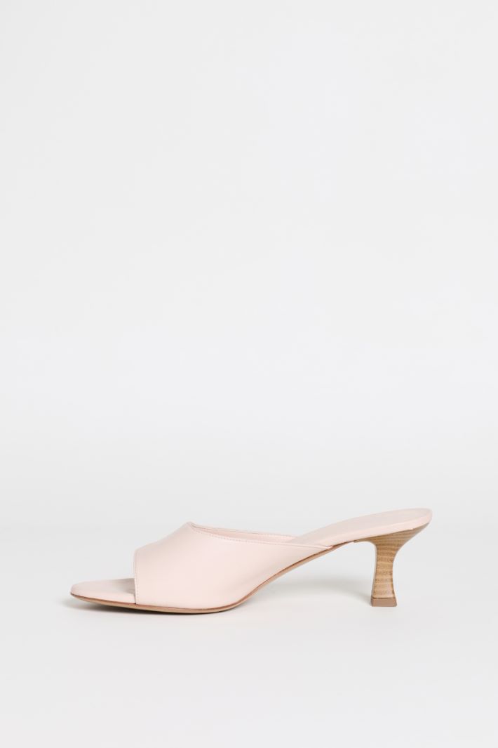 Leather mules - PINK - Intrend - 3