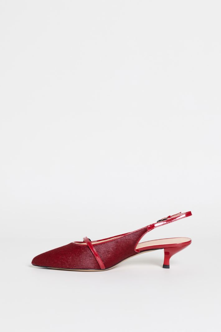 Ponyskin pumps - RED - Intrend - 3