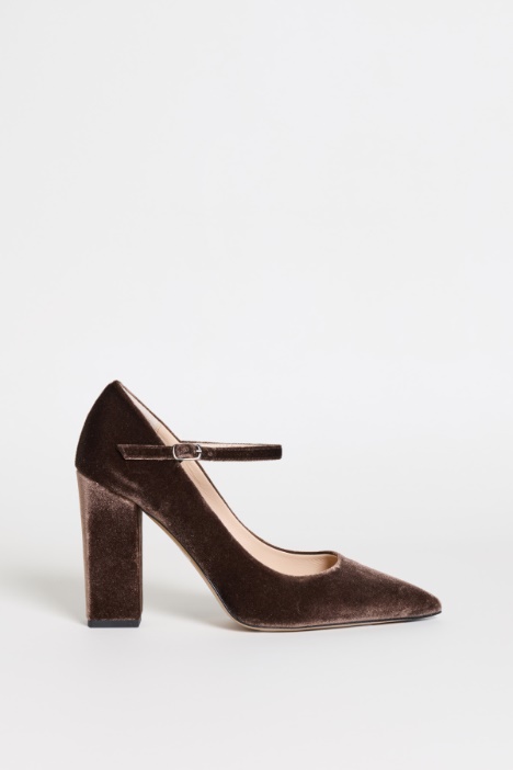 Velvet Mary Jane pumps - Intrend