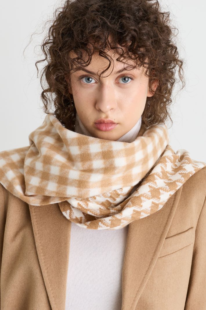 Fringed scarf - CAMEL - Intrend - 2