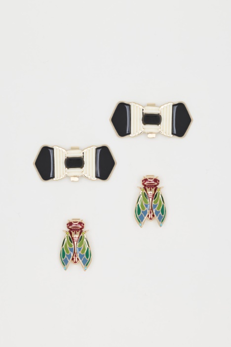 Resin and Metal Shoe Clips - Intrend