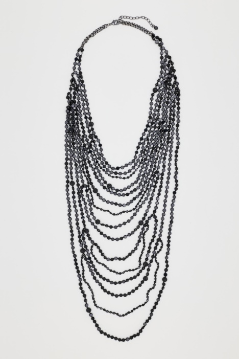 Collar de azabache y pedrería - Intrend