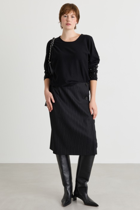 Wrap-effect skirt - Intrend