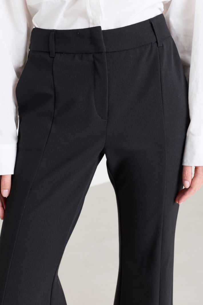 Flared trousers - BLACK - Intrend - 3