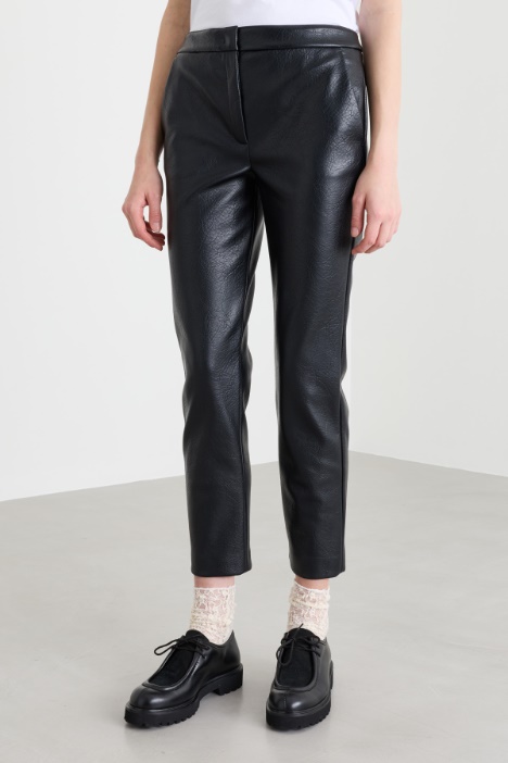 Pantalone in jersey spalmato