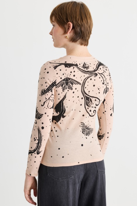 T-shirt in jersey con stampa