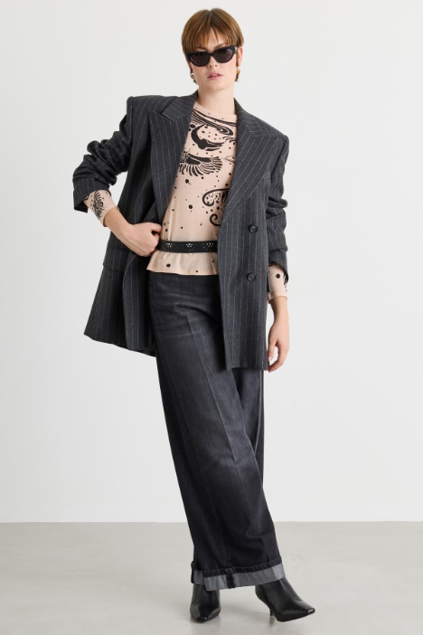 Printed jersey T-shirt - Intrend