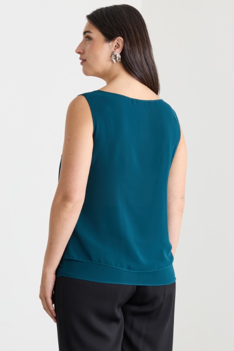 Top in crepe georgette