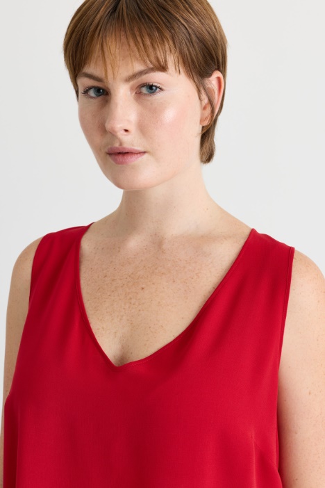 Top in crepe georgette