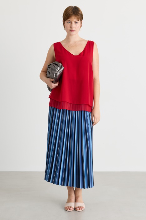 Top in crepe georgette