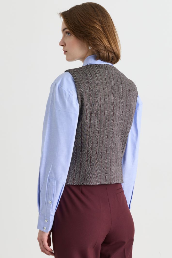 Gilet sfiancato - MARRONE  - Intrend - 4