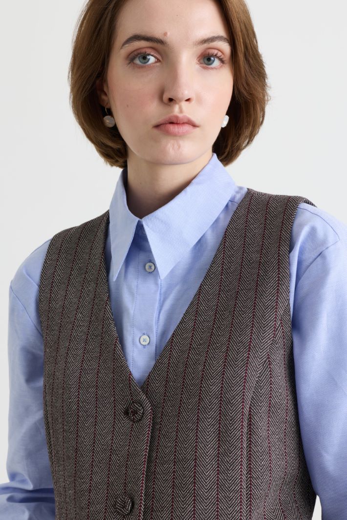 Gilet sfiancato - MARRONE  - Intrend - 3