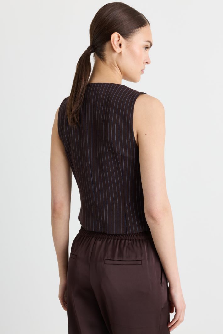 Gilet sfiancato - MARRONE - Intrend - 4