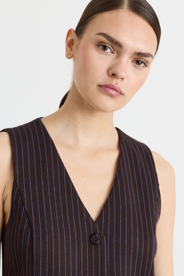 Gilet sfiancato - MARRONE - Intrend - 3