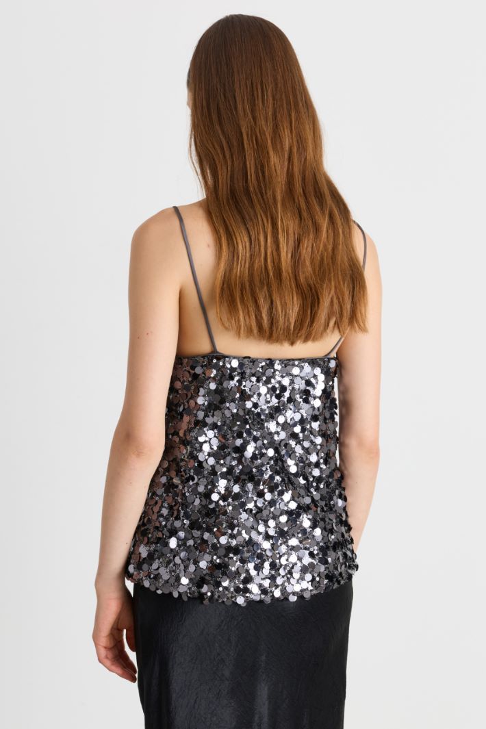 Top in paillettes - GRIGIO - Intrend - 4