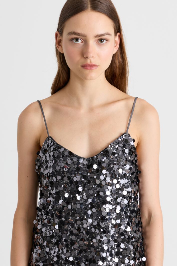 Top in paillettes - GRIGIO - Intrend - 3