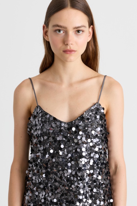 Top in paillettes