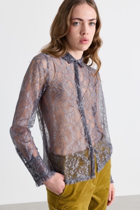 Blusa in jersey pizzo - Intrend