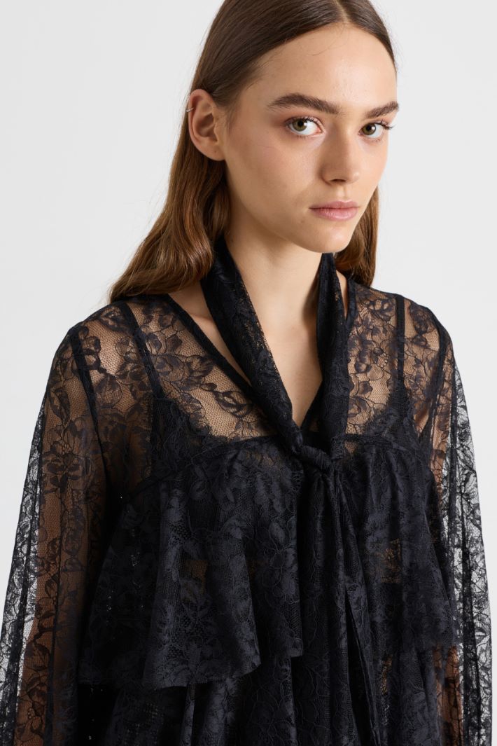 Camicia in pizzo - NERO - Intrend - 3