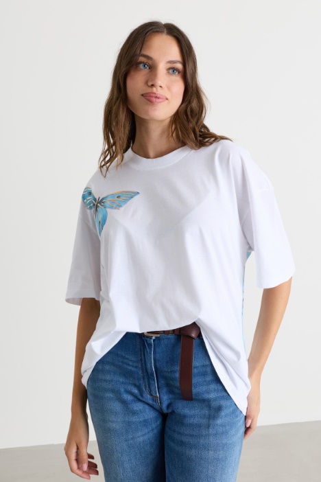 Metallic-print T-shirt - Intrend