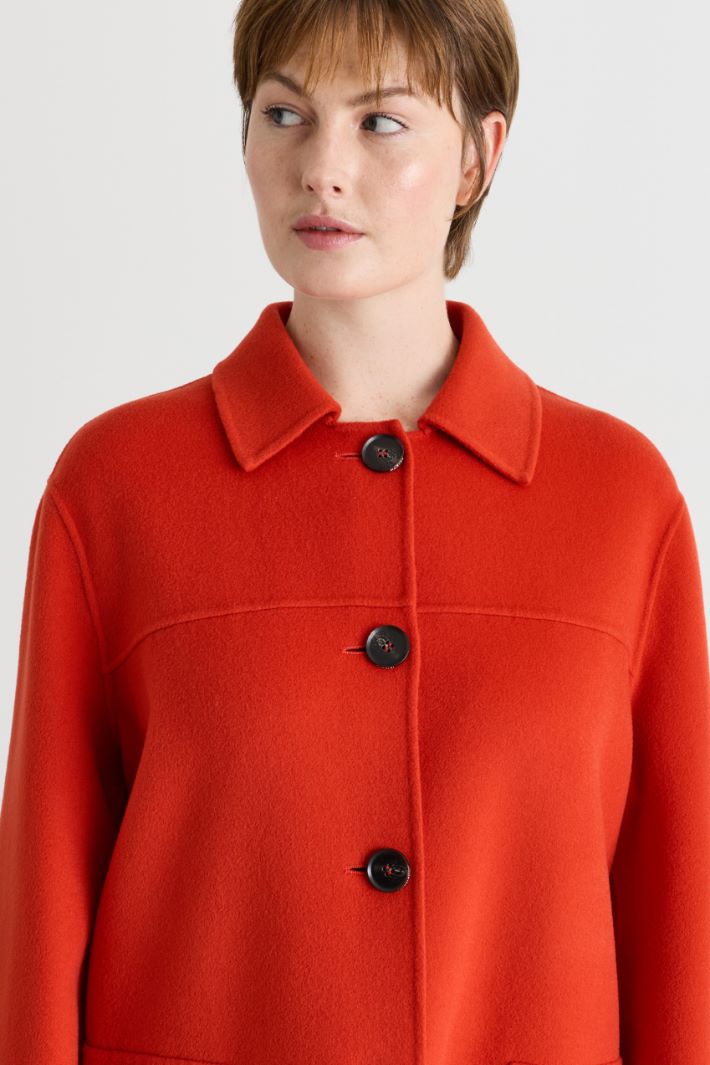 Cappotto in double - ROSSO - Intrend - 3