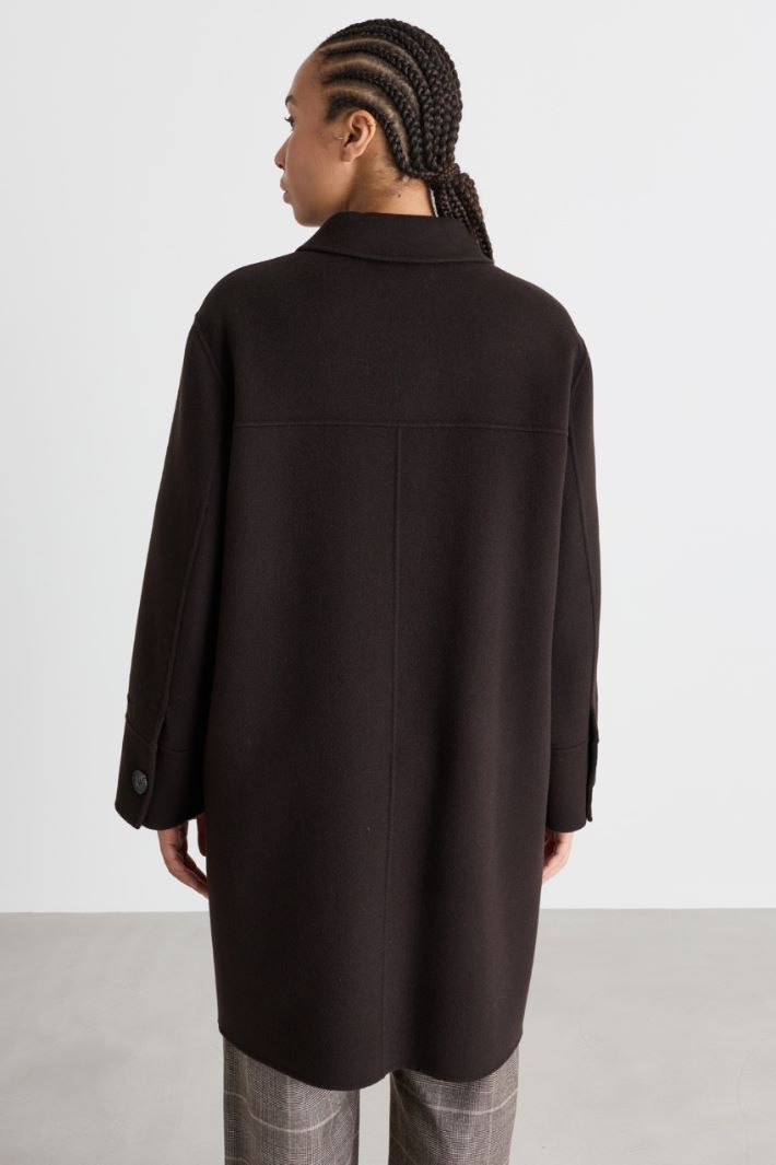 Cappotto in double - MARRONE - Intrend - 4